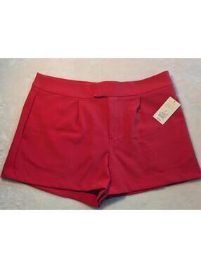 NWT A New Day Red Stretch Shorts Size 16